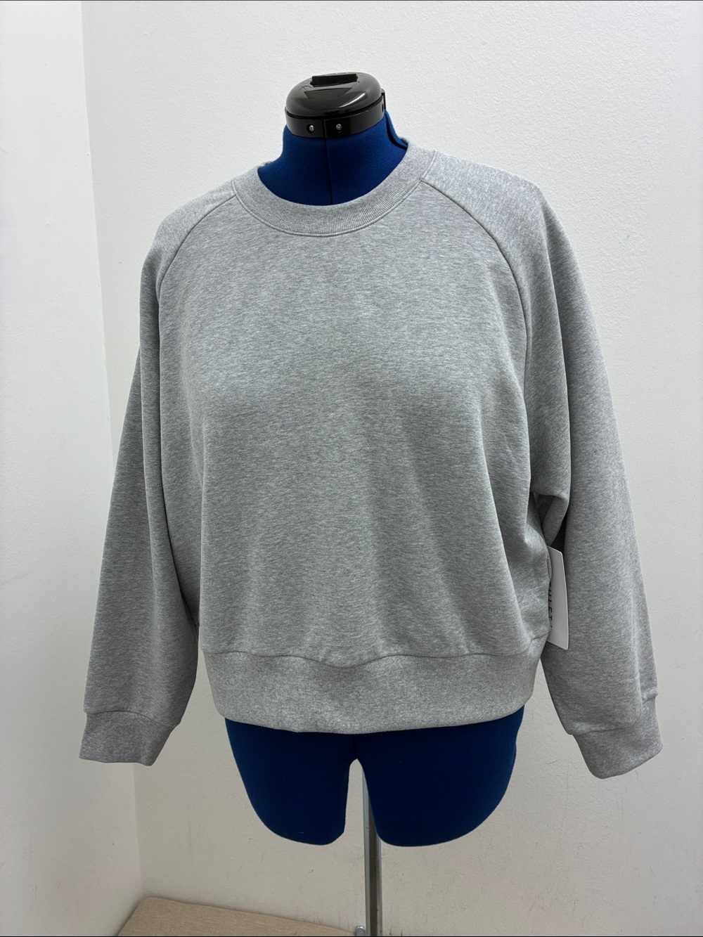 Athleta Light Gray Crewneck Pullover Sweatshirt